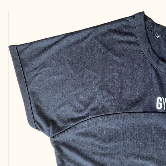 Gymshark Logo Tee Black Small Women's - Picture 4 of 6